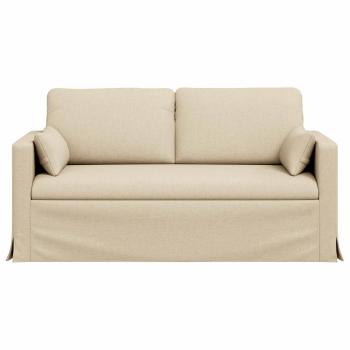 Sofa Creme 159 x 78 x 80 cm Metall