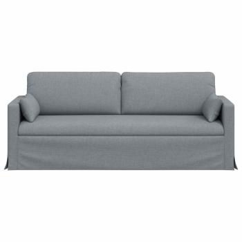 ARDEBO.de - Sofa Hellgrau 198 x 78 x 80 cm Metall