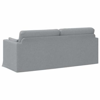 Sofa Hellgrau 198 x 78 x 80 cm Metall