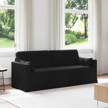 ARDEBO.de - Sofa Schwarz 198 x 78 x 80 cm Metall