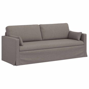 Sofa Taupe 198 x 78 x 80 cm Metall