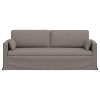 Sofa Taupe 198 x 78 x 80 cm Metall