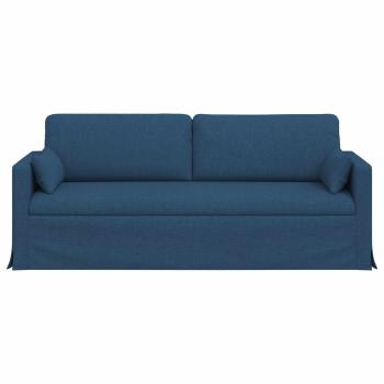 ARDEBO.de - Sofa 180cm Blau Metall