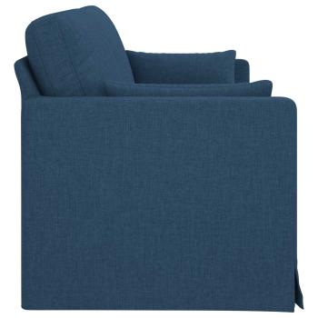 Sofa 180cm Blau Metall