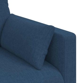 Sofa 180cm Blau Metall