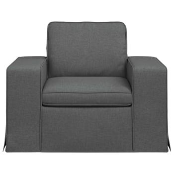 ARDEBO.de - Sofa Dunkelgrau 102 x 80 x 82 cm Metall