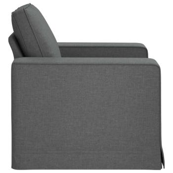 Sofa Dunkelgrau 103 x 80 x 82 cm Stoff