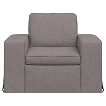 Sofa Taupe 102 x 80 x 82 cm Metall