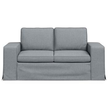 Sofa Hellgrau 162 x 80 x 82 cm Metall