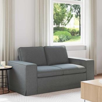 ARDEBO.de - Sofa Dunkelgrau 162 x 80 x 82 cm Metall