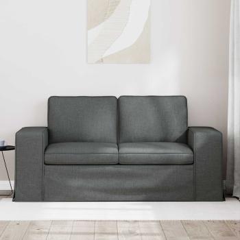 Sofa Dunkelgrau 162 x 80 x 82 cm Metall