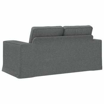 Sofa Dunkelgrau 162 x 80 x 82 cm Metall