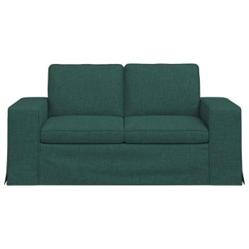 Sofa Dunkelgrün 162 x 80 x 82 cm Metall