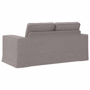 Sofa Taupe 162 x 80 x 82 cm Metall