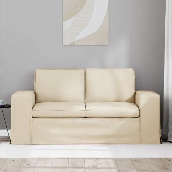 Sofa Creme 162 x 80 x 82 cm Metall