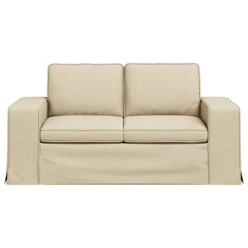 Sofa Creme 162 x 80 x 82 cm Metall