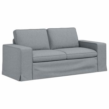 Sofa Hellgrau 182 x 80 x 82 cm Metall