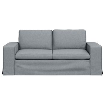 Sofa Hellgrau 182 x 80 x 82 cm Metall