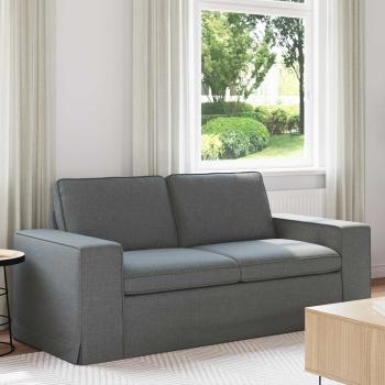 ARDEBO.de - Sofa Dunkelgrau 182 x 80 x 82 cm Metall