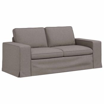 Sofa Taupe 182 x 80 x 82 cm Metall