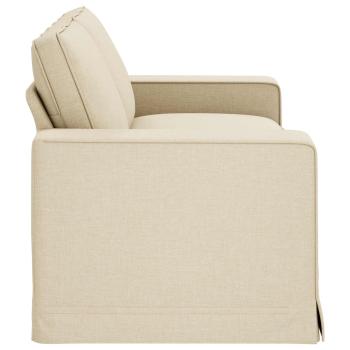 Sofa Creme 182 x 80 x 82 cm Metall