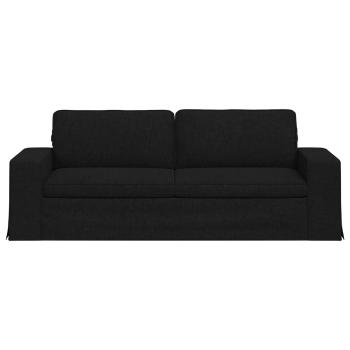Sofa Schwarz 222 x 80 x 82 cm Metall