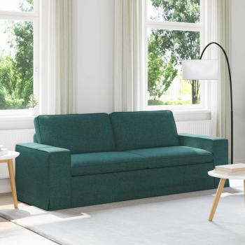 ARDEBO.de - Sofa Dunkelgrün 222 x 80 x 82 cm Metall