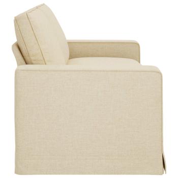 Sofa Creme 222 x 80 x 82 cm Metall