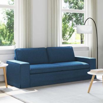 ARDEBO.de - Sofa Blau 222 x 80 x 82 cm Metall