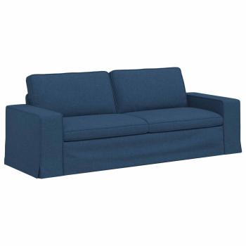 Sofa Blau 222 x 80 x 82 cm Metall