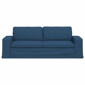 Sofa Blau 222 x 80 x 82 cm Metall