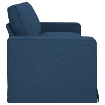 Sofa Blau 222 x 80 x 82 cm Metall