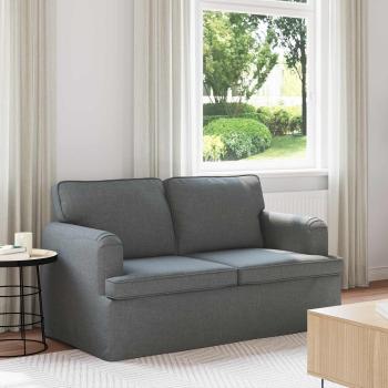 ARDEBO.de - Sofa Dunkelgrau 142 x 80 x 85 cm Metall