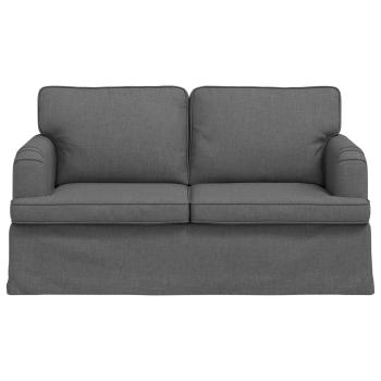 Sofa Dunkelgrau 142 x 80 x 85 cm Metall