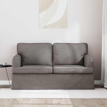 Sofa Taupe 142 x 80 x 85 cm Metall