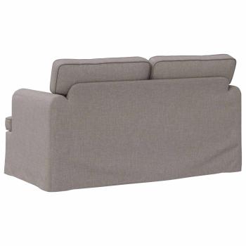 Sofa Taupe 142 x 80 x 85 cm Metall