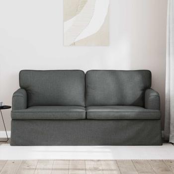 Sofa Dunkelgrau 142 x 80 x 85 cm Metall