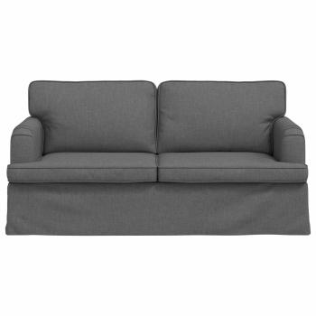 Sofa Dunkelgrau 142 x 80 x 85 cm Metall