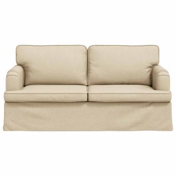Sofa Creme 142 x 80 x 85 cm Metall