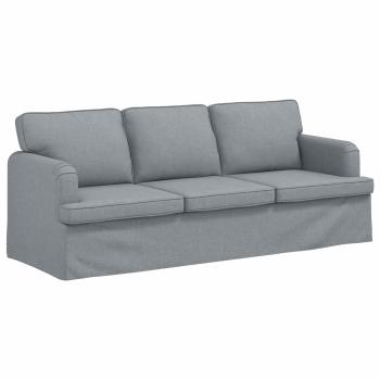 Sofa Hellgrau 142 x 80 x 85 cm Metall