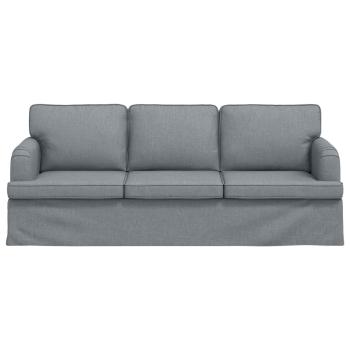 Sofa Hellgrau 142 x 80 x 85 cm Metall