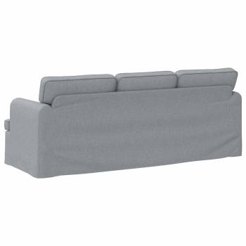 Sofa Hellgrau 142 x 80 x 85 cm Metall