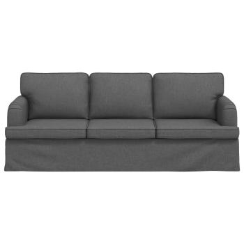 Sofa Dunkelgrau 142 x 80 x 85 cm Metall