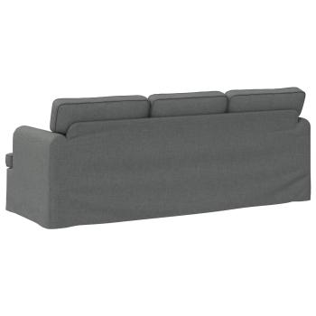 Sofa Dunkelgrau 142 x 80 x 85 cm Metall
