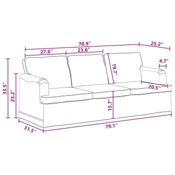 Sofa Dunkelgrau 142 x 80 x 85 cm Metall