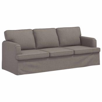 Sofa Taupe 142 x 80 x 85 cm Metall