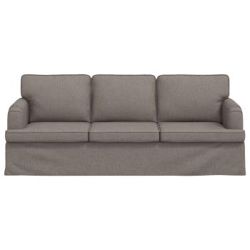 Sofa Taupe 142 x 80 x 85 cm Metall