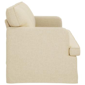 Sofa Creme 142 x 80 x 85 cm Metall