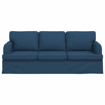 Sofa Blau 142 x 80 x 85 cm Metall