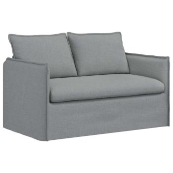 Sofa Hellgrau 195 x 82 x 85 cm Metall